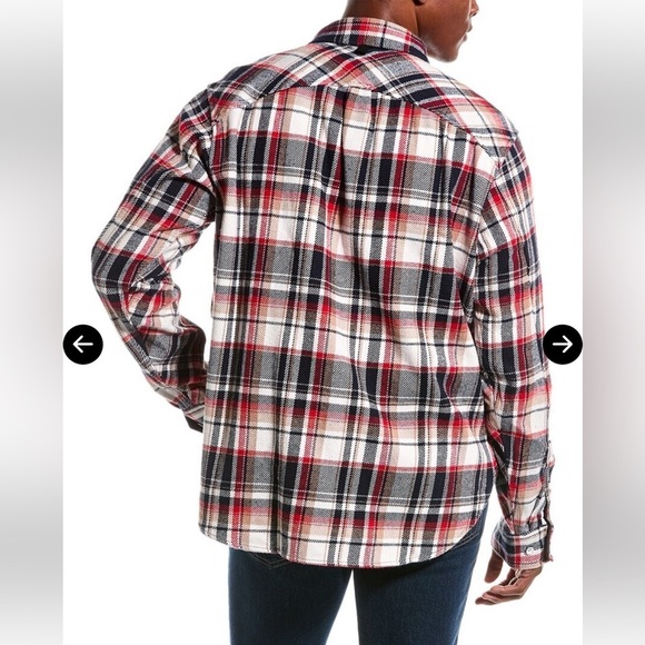 rag & Bone Engineered Plaid Button Down Shirt Jacket Size Medium - Picture 8 of 16